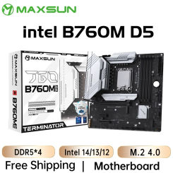 MAXSUN Gaming Mainboard B760M D5 Motherboard support Intel 14 13 12th CPU DDR5*4 M.2 PCIEX16 5.0 Desktop Computer components