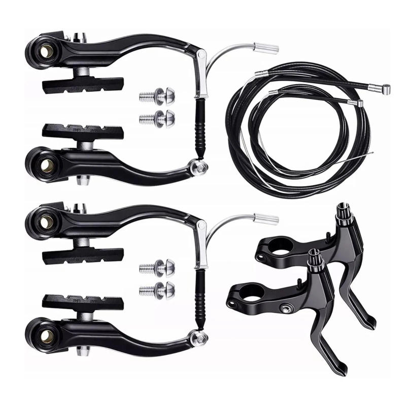 Description Picture 3 of itemMountain Bike V Brake Set Bike Front Rear V Brake Set Aluminum Alloy Mountain Road Bike V Brake Set Riding Accessories Black