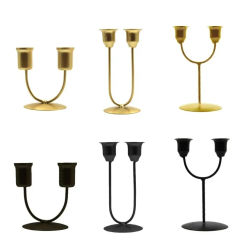 Nordic Simple Candle Holder U-shaped Candlestick Bars Accessories Room Decor Decorative Table Candle Base подсвечник portavelas