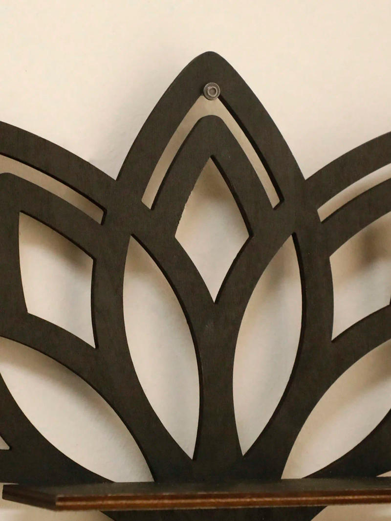 Description Picture 6 of itemLotus Butterfly Floating Wall Shelf Crystal Shelf Display Home Wood Decor Aesthetic Room Decoration Modern Home Decoration Shelf