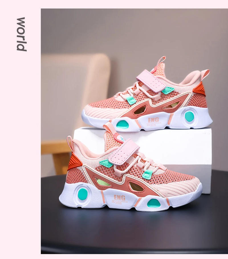 Description Picture 6 of itemFashionable Summer Children's Mesh Hollow Casual Shoes Boys' Sports Shoes Breathable, Lightweight, Non slip Tennis Girls' Sports