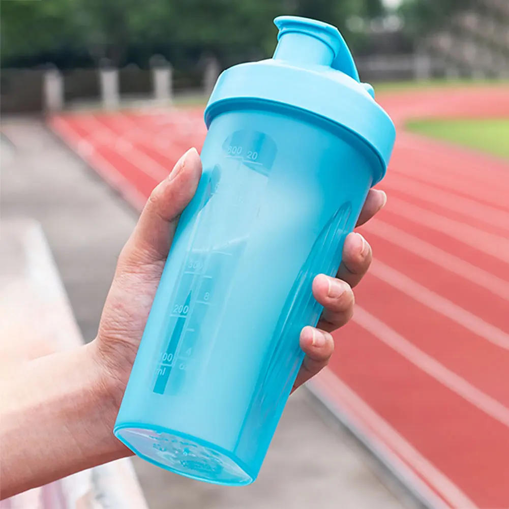 Description Picture 2 of item600ml Protein Powder Shaker Bottle Leak Proof Water Bottle for Gym Fitness Training Sport Mixing Cup with Scale Portable Cup