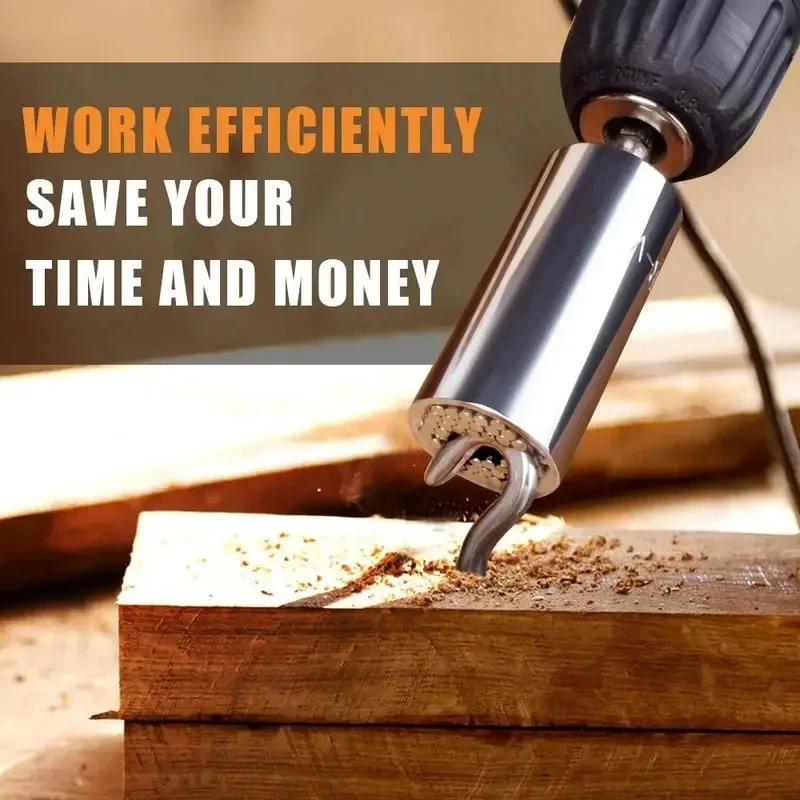 Description Picture 6 of itemUniversal Socket Wrench Head Set Sleeve Gadget 7-19mm Power Drill Adapter Spanner Key Nut Magic Grip Multi Hand Tools multitool