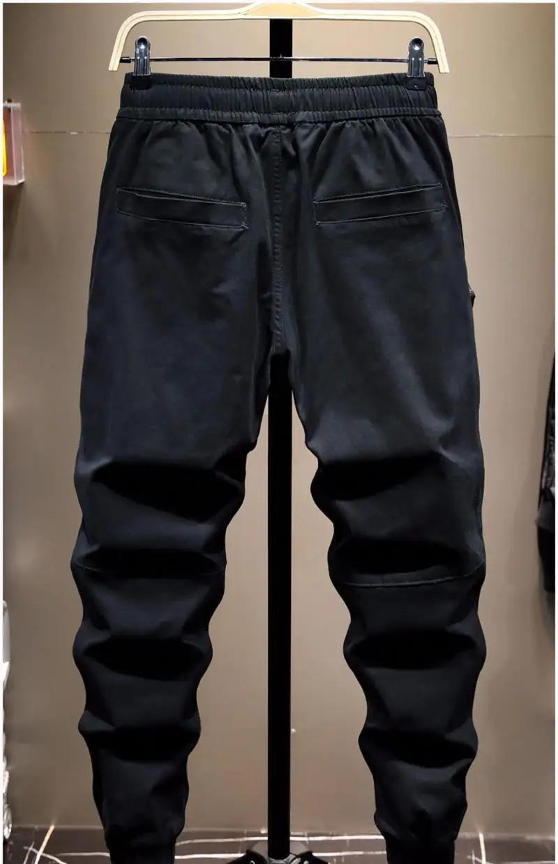 Description Picture 3 of item2024 Spring Autumn New Multi-pocket Casual Pants Men's Fashion overalls male clothing Bunched Feet Sweatpants Hip-hop Trousers
