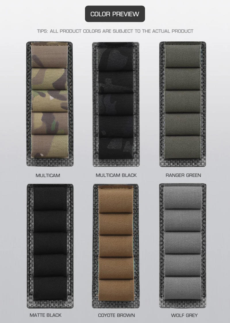 Description Picture 3 of itemTactical 5 Rounds 12 Gauge Shotgun Ammo Pouch Hanging Molle Hunting Gun Carrier Holder Bullet Cartridge Accessories