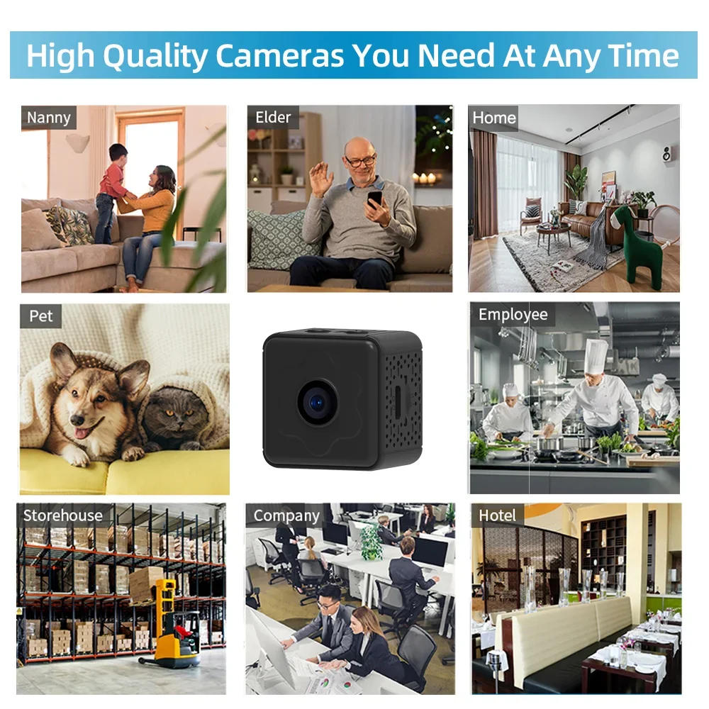 Description Picture 4 of itemMini Camera Wireless WiFi Remote Monitor Camera Tiny Home IP Camera No Need To Plug in Super-long Battery Life