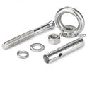 1Pc M14x200mm 304 Stainless Steel Universal Lifting Eye Expansion Screw