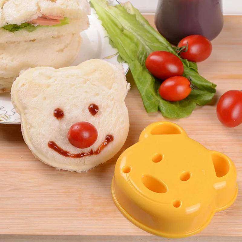 Description Picture 6 of item2pcs Sandwich Mould Bear Cat Rabbit Car Shaped Bread Mold Cake Biscuit Embossing Device Crust Cookie Cutter Baking Pastry Tools