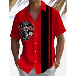 Men's Casual Shirt Hawaiian Shirt Men Summer 3d Print Casual Short Sleeved Shirt For Men Clothing Breathable Shirts