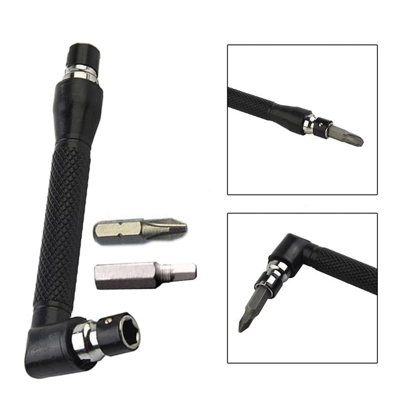 Description Picture 4 of item6.35mm Mini Double-ended L-Socket Wrench Right Angle Screwdriver Driver Bit Joiner Handle Utility Tool Set Home Maintenance