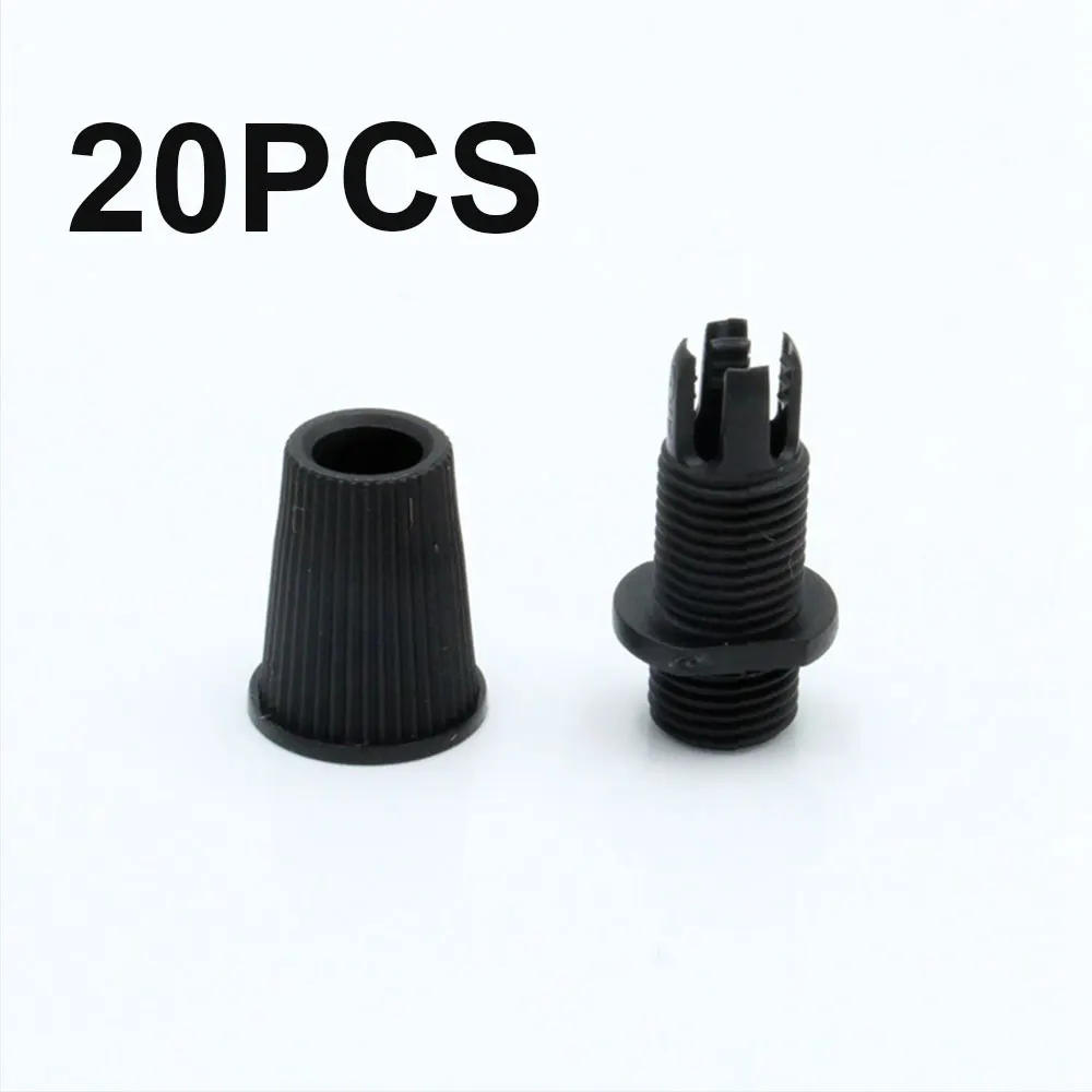 Description Picture 4 of item50PCS Fixed 007Wire Buckle Set Lamp Head Chandelier Chassis M10 Threaded Pipe Anti-pull Locking Cable Fixer Locking Buckle Black