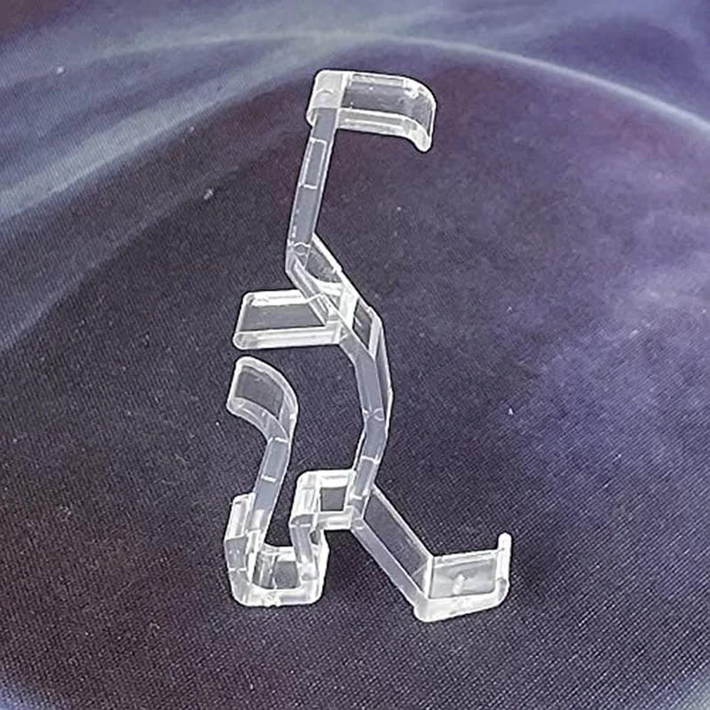 Description Picture 4 of itemValance Clips Clear Plastic  Retainer Holder Clip For Window Blind Valance,Horizontal Faux & Wood Blinds Parts