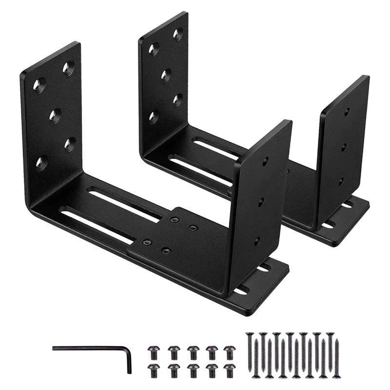 Description Picture 5 of item2Pcs Door Barrier Bracket Door Metal Bar Bracket Security Bar Holder for Garages Gate Door Brace Barn Door Reinforcement