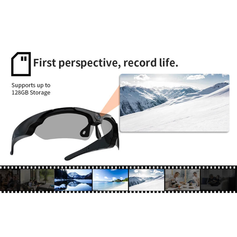 Description Picture 6 of itemWearable HD 1080P Camera Outdoor Cycling Glasses Polarized Lens Smart Camcorder Security Protection Video Record Mini Camera