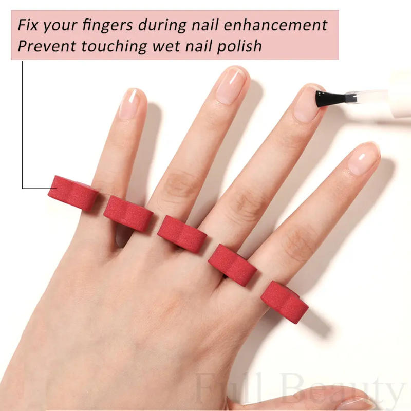 Description Picture 6 of item10/20 Pairs Foam Toe Separators Foot Fingers Professional Tools Sponge Pedicure Supplies Soft Gel UV Polish Manicure Accessories