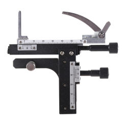 Graduated Mechanical Stage For Microscopes  X-Y Moveable Stage Caliper with Scale Extended Length 6-1/4" /160mm Drop Shipping