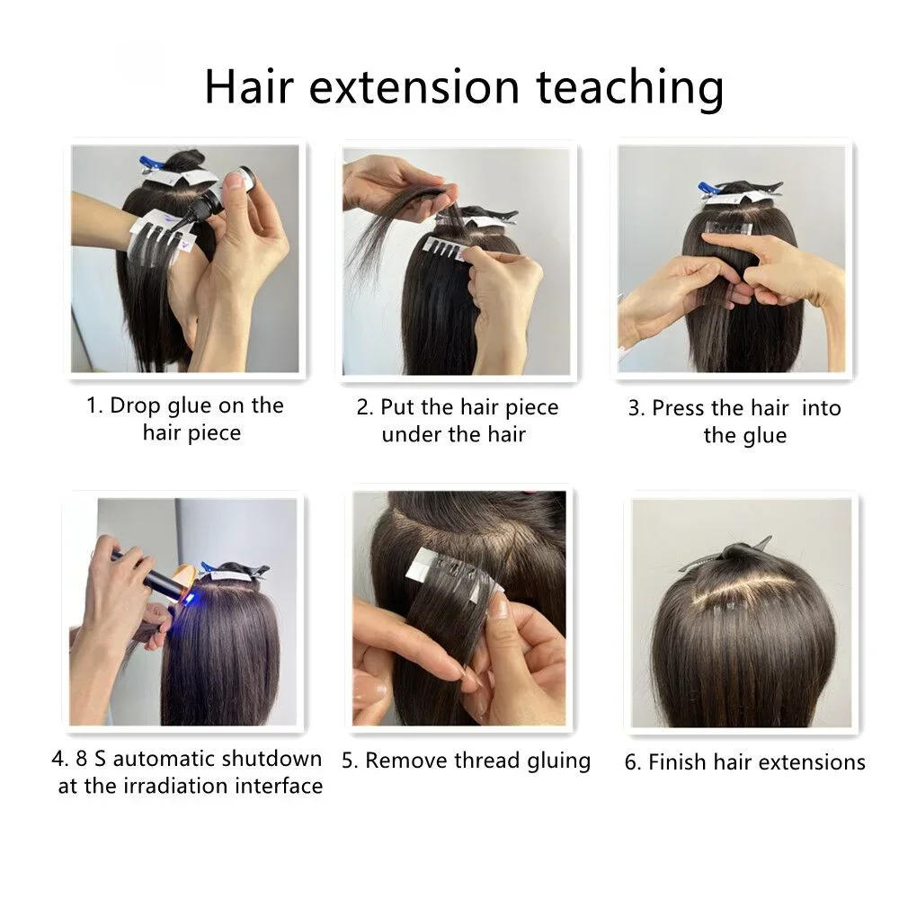 Description Picture 3 of itemHandheld UV Lamp Hair Extension Tool Glue Quick Drying Beauty Salon Fast Grafting Hair Invisible Without Trace UV Curing Light