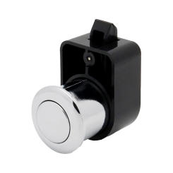 Cabinet Lock Push Button Lock Alloy Pull Handle Plastic Materials Reliable Lock Sturdy Construction For Cabinets