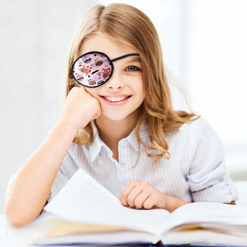 Description Picture 3 of item1pc Silk Child Occlusion Medical EyePatch Obscure Astigmatism Training Eyeshade Amblyopia Eye Patche Cosplay Pirate Multiple Use