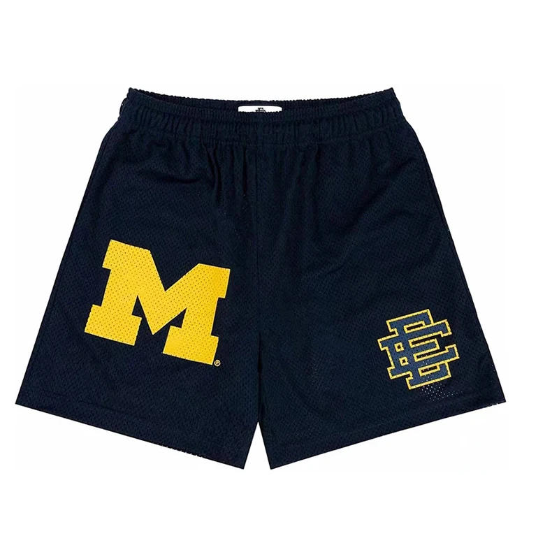 Description Picture 4 of itemMan Summer New Eric Emanuel EE Basic Mesh Short Classic Floral Printed Gym Shorts Men's Gym Basketball Sports Casual Shorts