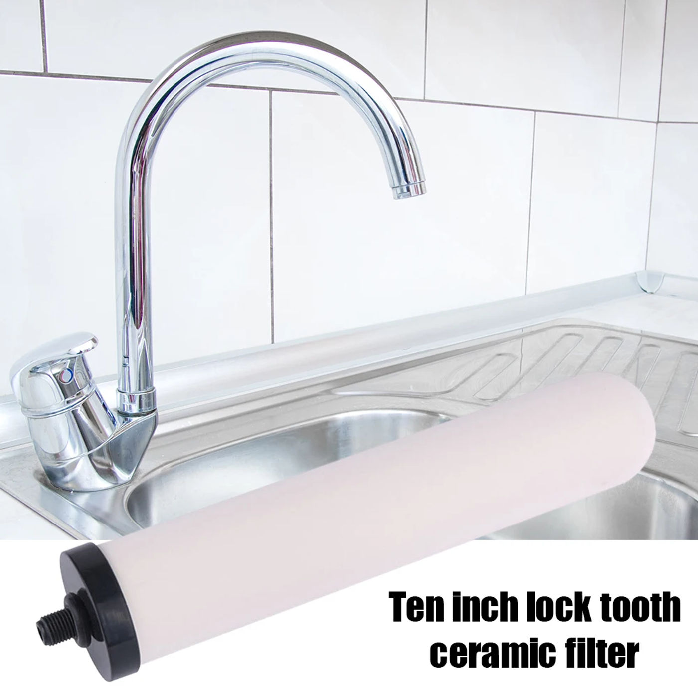 Description Picture 5 of item10 inch Gravity Purifier Cleaning Replacement Parts Ceramic Tap Water Filtros Filter Candle Household Kitchen Faucet