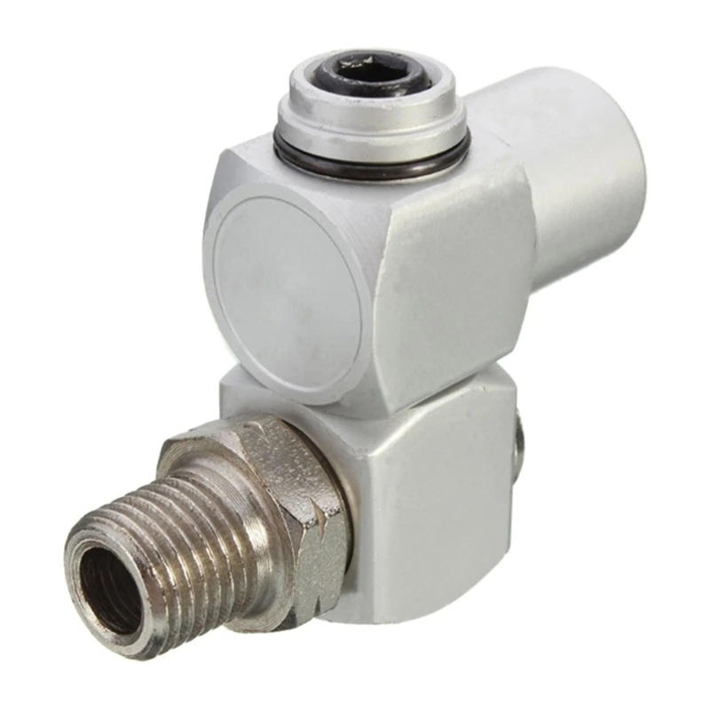 Description Picture 5 of item2 Pcs 1/4 Inch Pneumatic Tool Adapter NPT 360Degree Air Hoses Connector Drosphip