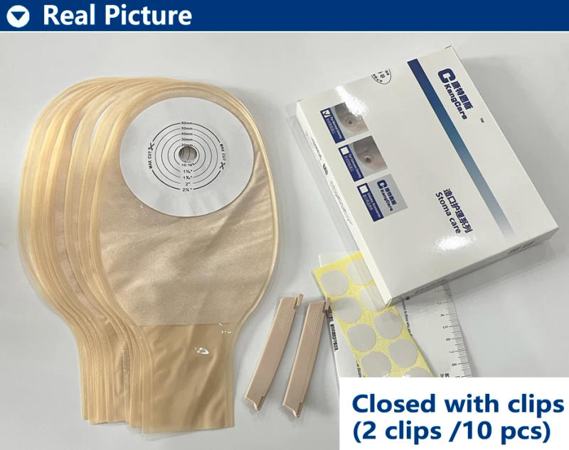 Description Picture 5 of itemSOFT! 10pcs/30pcs Colostomy Bags,One-piece system Ostomy Pouch, for stoma size 15-60mm,To prevent leakage