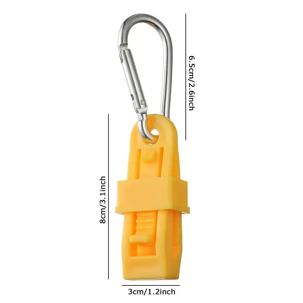 Description Picture 3 of item1PC Grabber Connector Multifunctional Tool Supplies Safety Work Holder Glove Clip Hanger Guard Work Clamp Hook Outdoor Carabiner