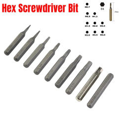 1Pc Hex Screwdriver Bit 4mm Hex Shank Screw Driver H0.7 H0.9 H1.3 H1.5 H2 H2.5 H3 H3.5 H4 Electric Screwdriver Bits Tools