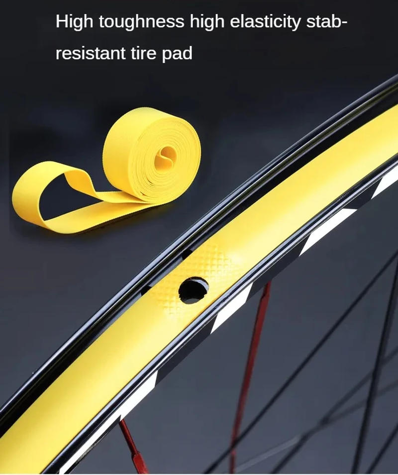 Description Picture 2 of item1Pair Bicycle Tube Premium PVC Rim Tapes Strips MTB Mountain Bike Road Bike Folding Tire Liner Cover 26 27.5 29 700c Inch