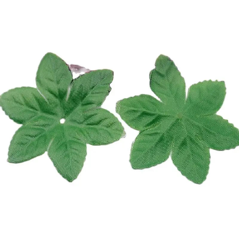 Description Picture 6 of item150pcs Silk Green Leaf Artificial Mosaic Wedding Home Decorative DIY Wreath Scissors Rose Leaf Decorative Artificial Plants