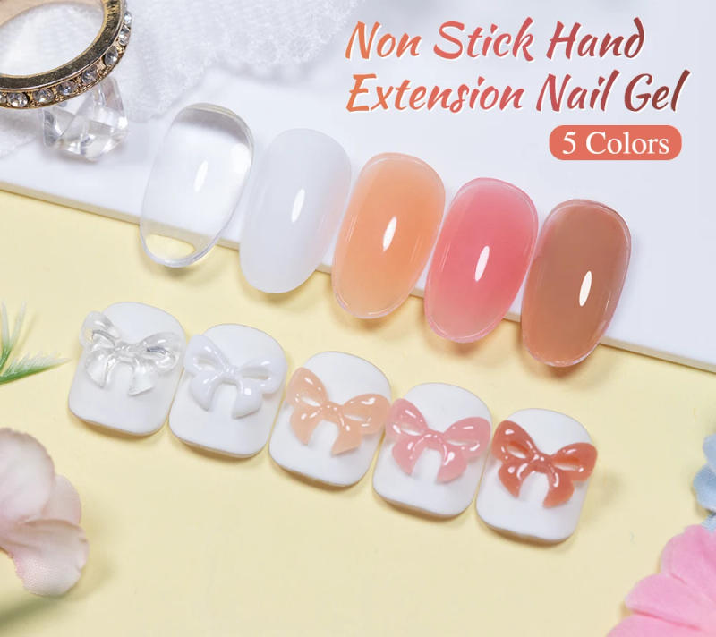 Description Picture 2 of itemPUENTE 15ML Non Stick Hand Solid Extension Nail Gel 3D Sculpture Modeling Carve Rhinestone Glue Easy Operate Nail Extension Gel