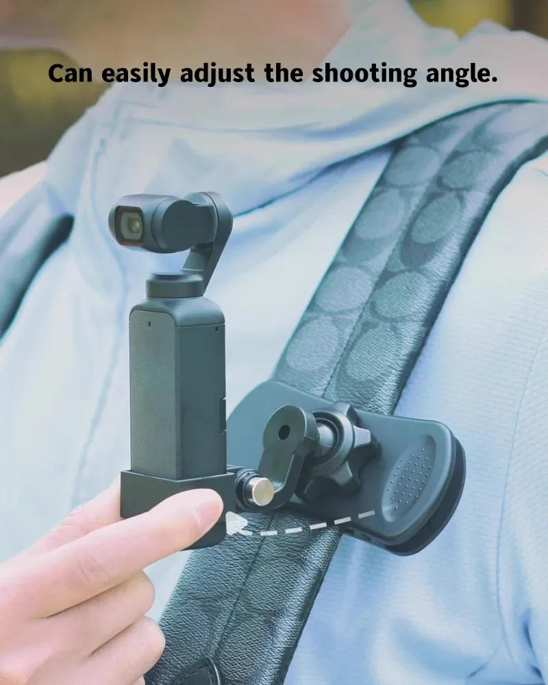Description Picture 5 of itemOSMO Gimbal Backpack Clip Kit Adapter Clip 360 Degree Rotate Holder Sports Shoot for DJI Pocket 1 2 Pocket 3 Camera Accessories