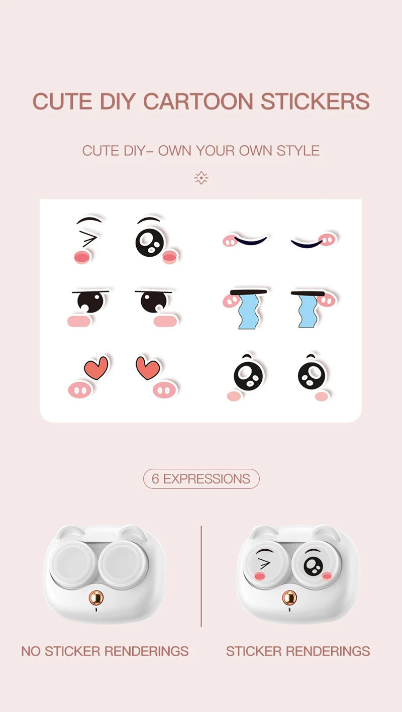 Description Picture 2 of itemPortable Contact Lens Cleaner High Frequency Vibration Contact Lens Cleaning Case Beauty Pupil Storage Cleaning Container Tools