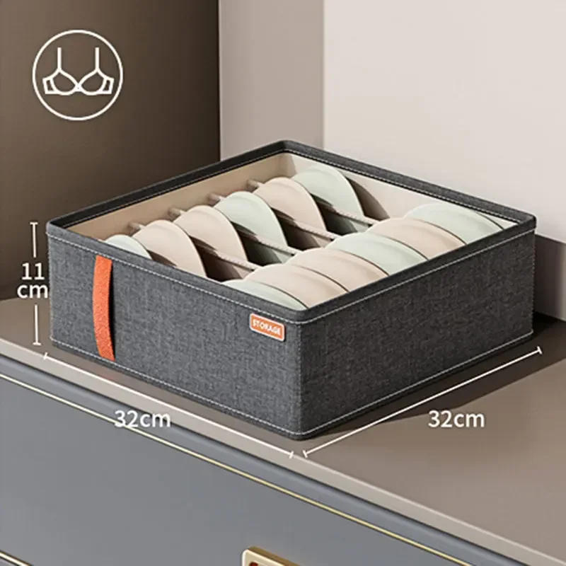 Description Picture 2 of item1Clothes Organizer Underwear Socks Bra Drawer Organisers Clothing Storage Boxes Cabinets Drawers Separator For Pants Storage Box