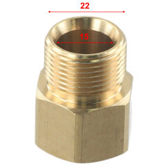 Pressure Washer Adapter Metric Adapter Parts 1 Pc 4500 PSI Accessories M22 14mm Female M22 15mm Male Thread To