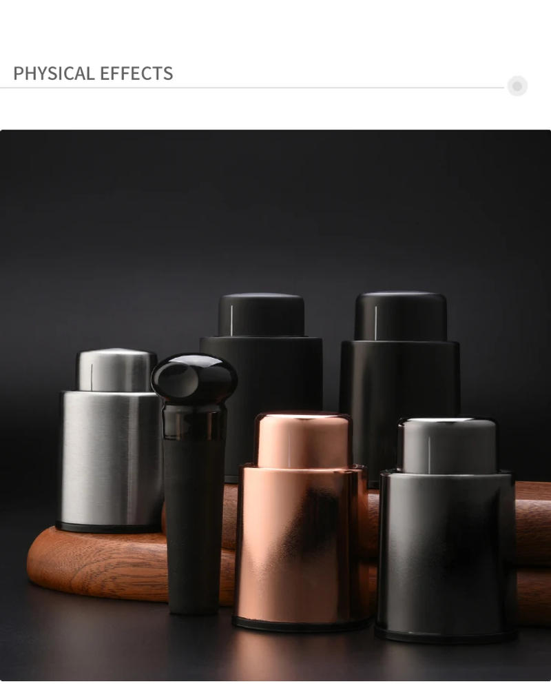 Description Picture 6 of itemVacuum Wine Bottle Cap Stopper Sealed Storage Vacuum Memory Wine Stopper Push Style Bar Tools Barware Wine Cork