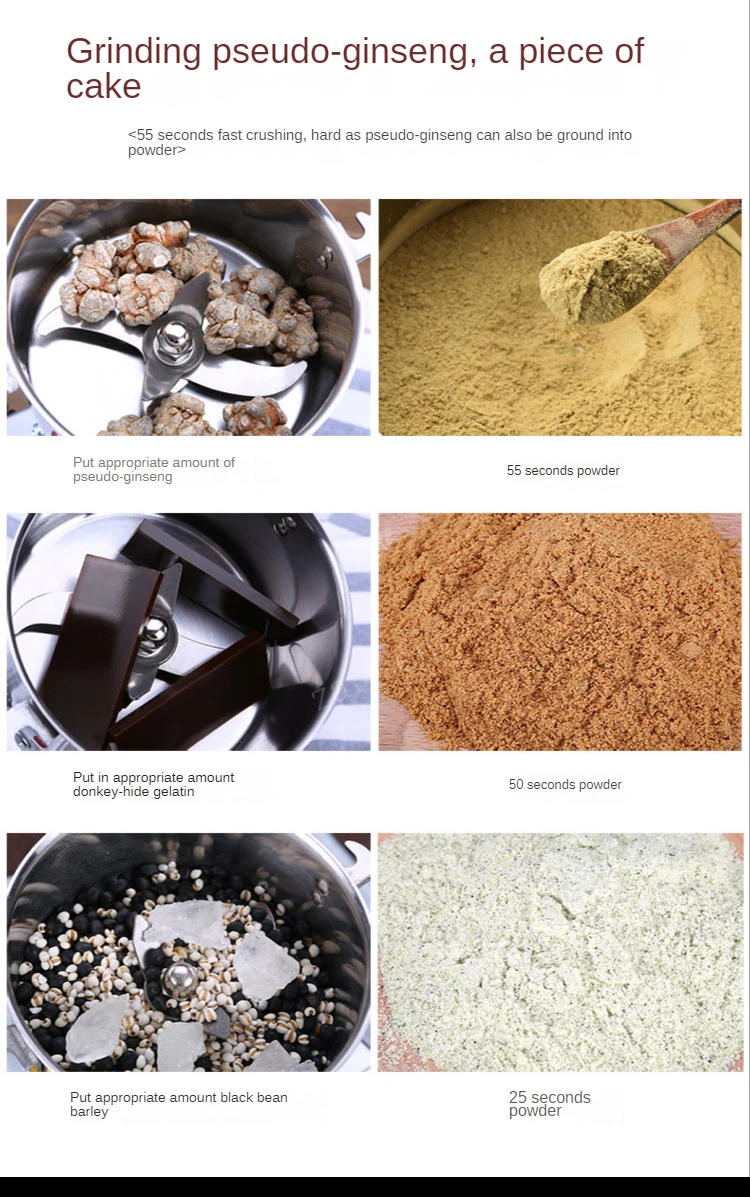 Description Picture 4 of item1000G Electric Coffee Grinder Coffee Beans Nuts Spices Grain Herbal Powder Mixer Dry Food Grinder Spices Grains Crusher