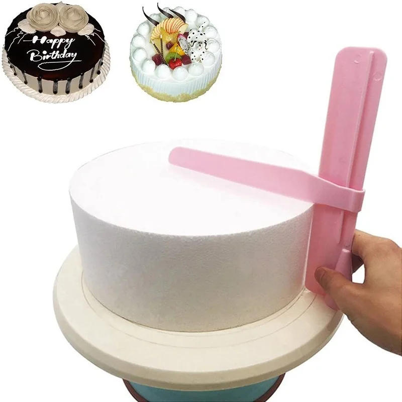 Description Picture 2 of itemCake Screed Adjustable Height Scraper Spatulas Edge Smoother DIY Cake Decoration Accessories Level Rotating Cake Scraper