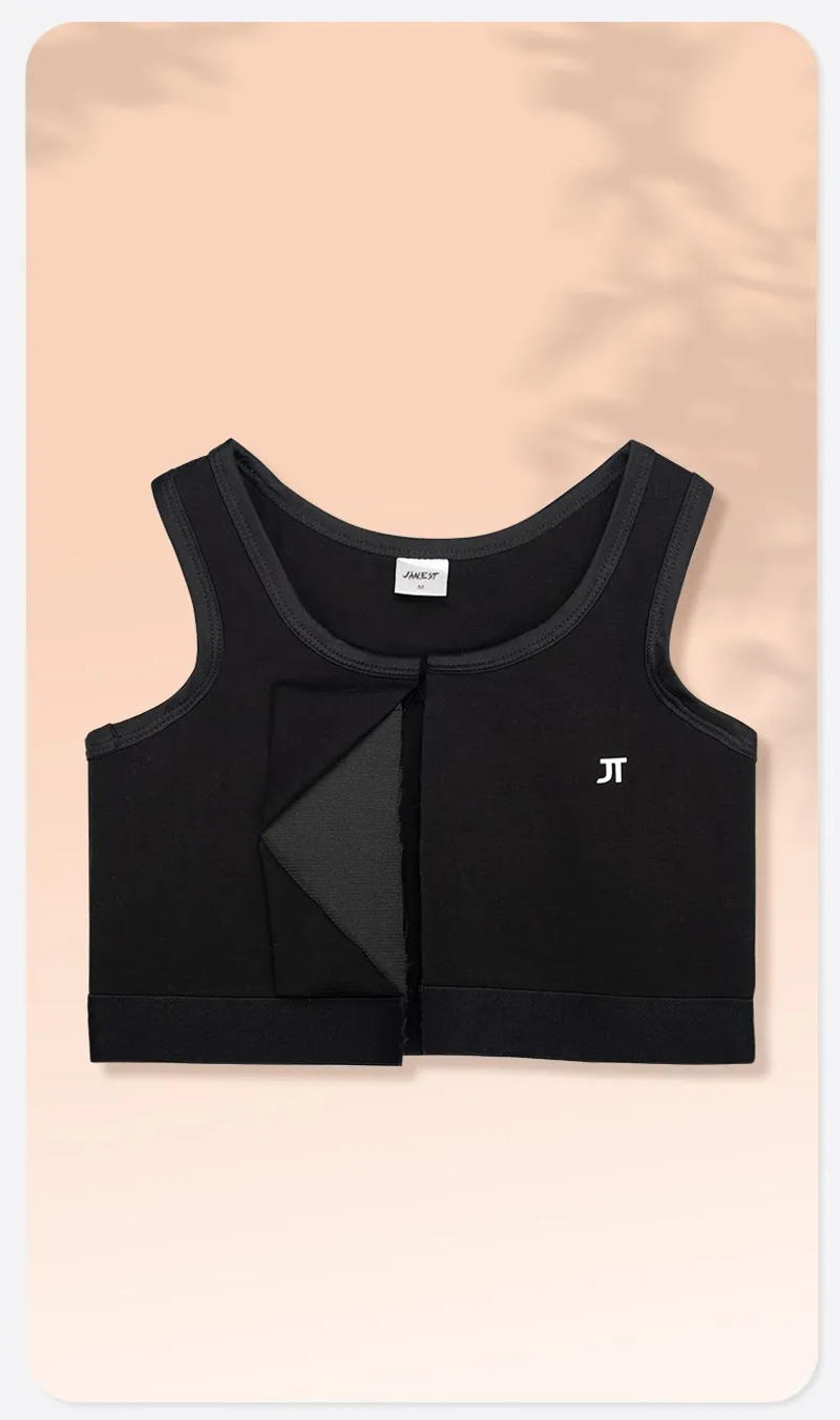 Description Picture 2 of itemPullover Chest Binder Bandage Breast Binder Cotton Tomboy Bra Lesbian Crop Tops Super Flat Sports Bra
