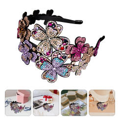 Rhinestone Flapper Headband Elastic Headpiece Hairband Hair Accessory for Women