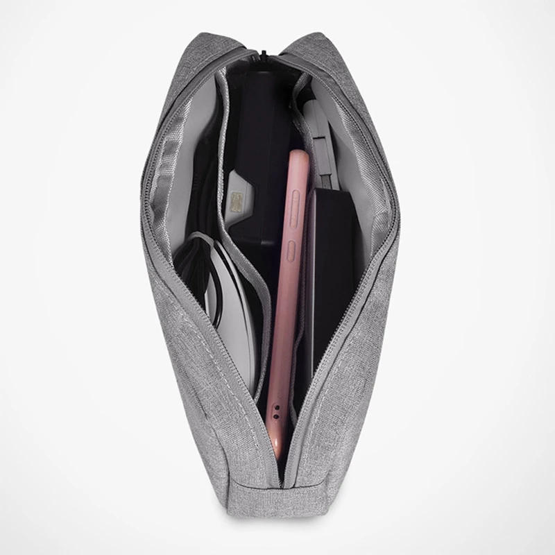 Description Picture 3 of itemDigital Portable Organizer Case for Headphones Travel Closet Storage Bag Zipper Accessories Charger Data Cable USB Bag