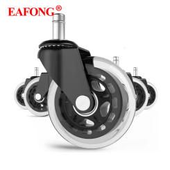 5pc Office Chair Replacement Caster Soft Rubber Wheels Gamer Chairs Swivel Castor Wheel Universal Roller for Furniture Household