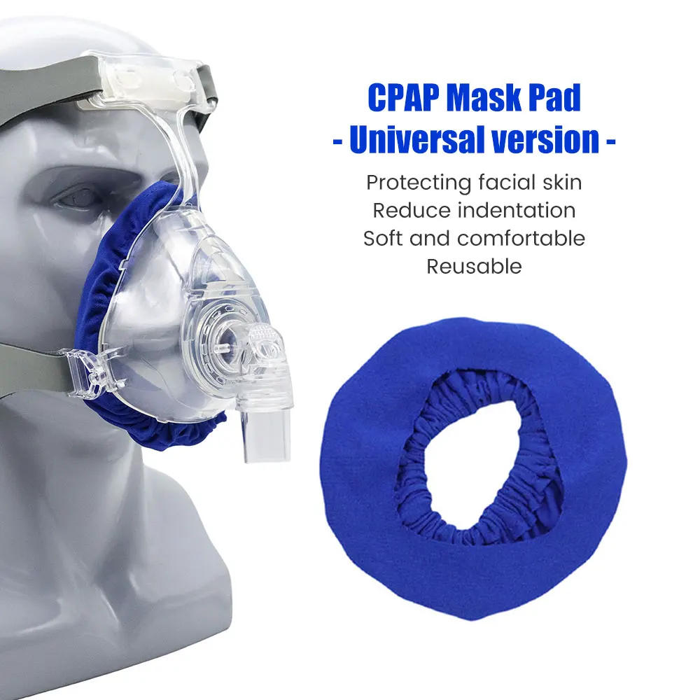 Description Picture 2 of item2/5/10/15/20PCS Universal Nasal CPAP Mask Liners CPAP Mask Covers Pad for Most CPAP Full Face Nasal Masks Reusable & Washable