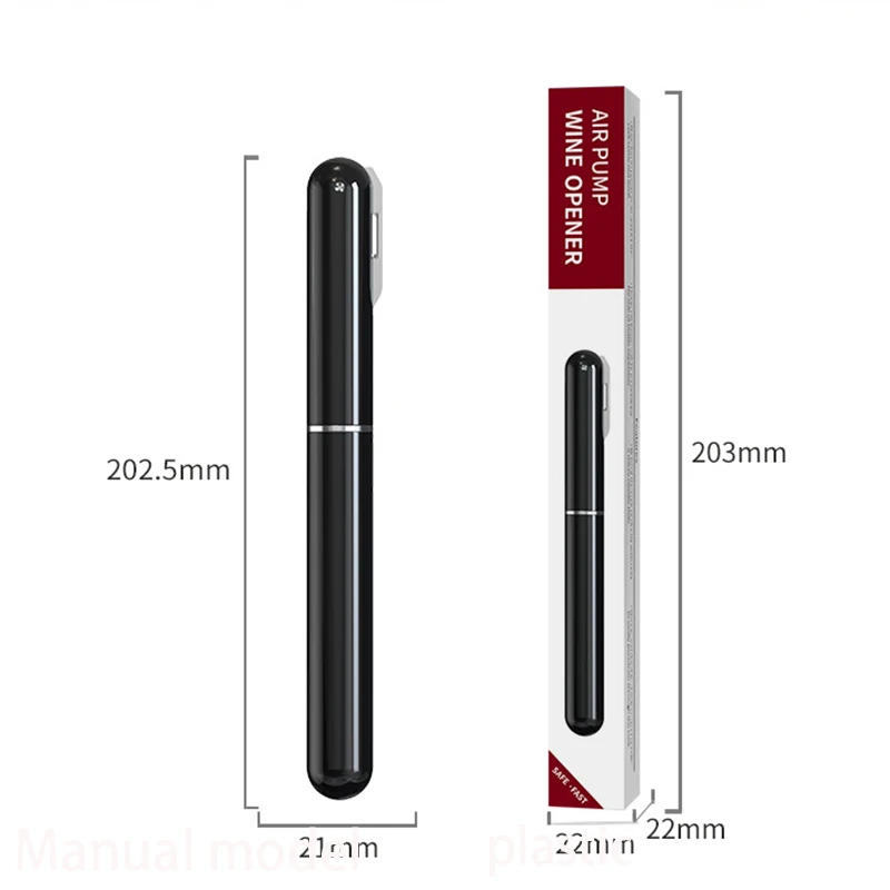 Description Picture 5 of itemAir Pump Wine Opener Pen Shape Portable Can Bottle Openers Kitchen Tools Bar Accessories Gadget Safe Foil Cutter Bottle Stopper
