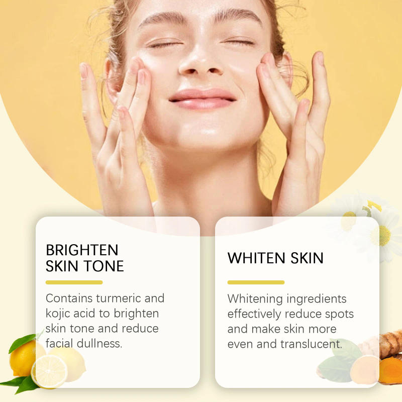 Description Picture 2 of itemHoygi 40pcs Turmeric Cleansing Pads Gentle Exfoliating Face Wipes with Natural Extract Brightening Cotton Discs for Daily Skinca