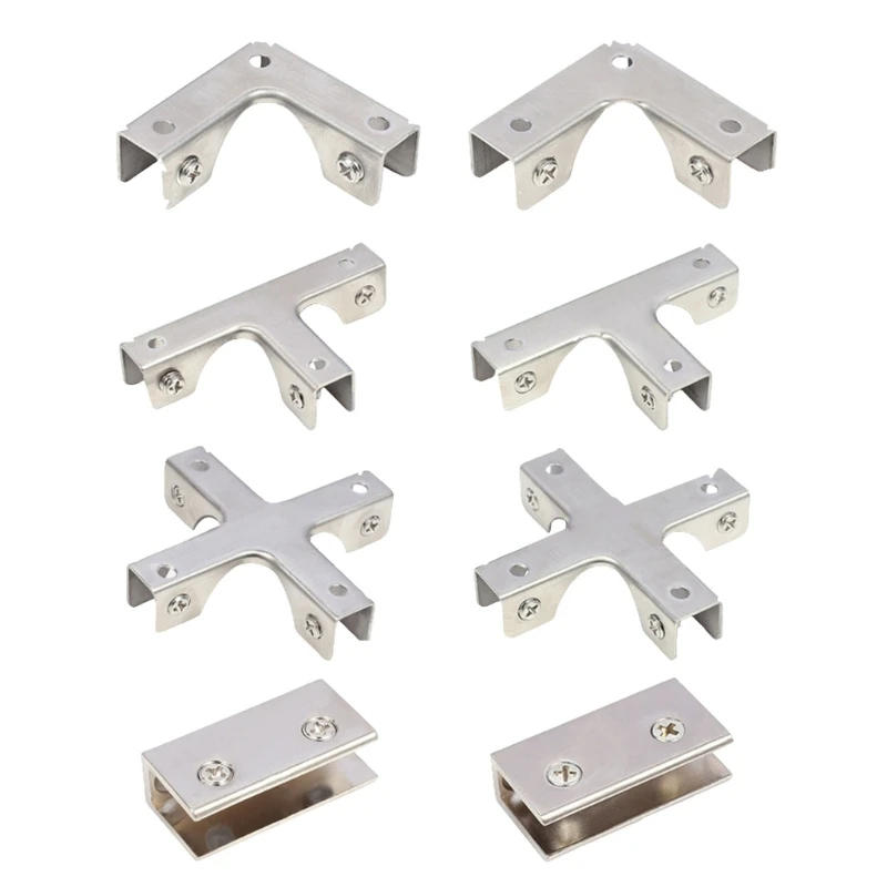 Description Picture 2 of itemGlass Cube Connectors L Clamp Holders Secure Glass Shelf Support Clip Simple Install for Aquariums & Showcases