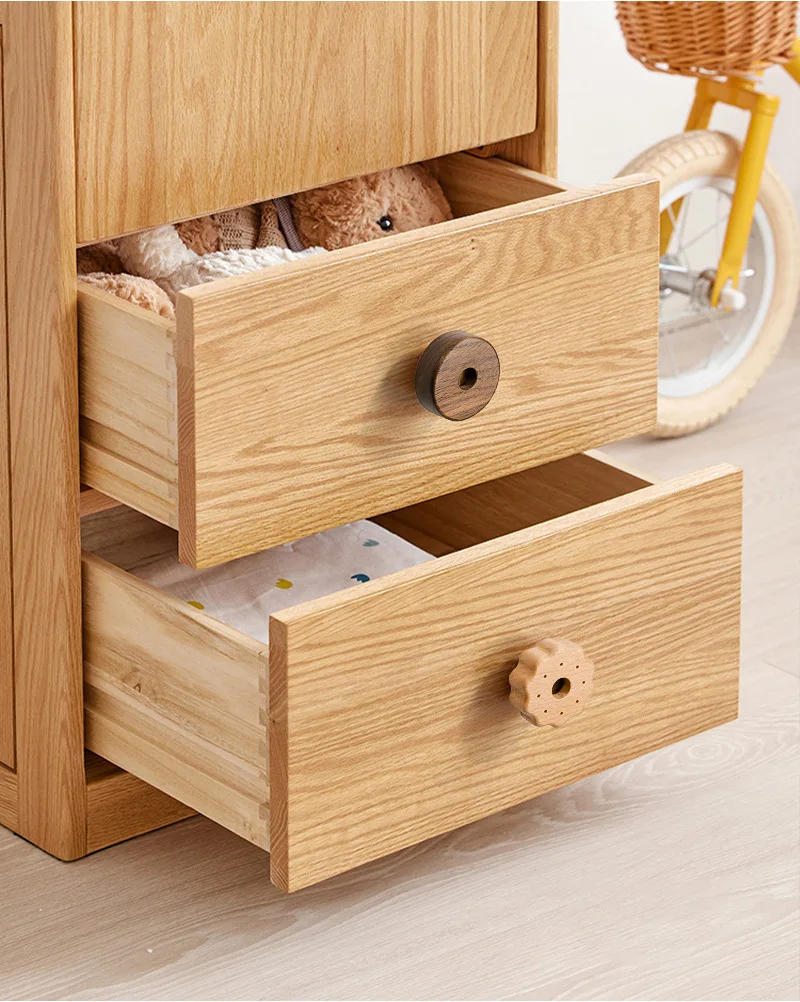 Description Picture 6 of itemDrawer Knobs Wooden Dresser Pulls White Kitchen Cabinet Knob Round Wardrobe Door Handle Modern Closet Knob Hardware