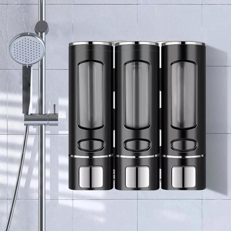 Description Picture 3 of item3 In 1 400ML Soap Dispenser Wall-Mount Shower Bath Shampoo Dispenser Bathroom Accessories Soap And Gel Dispenser