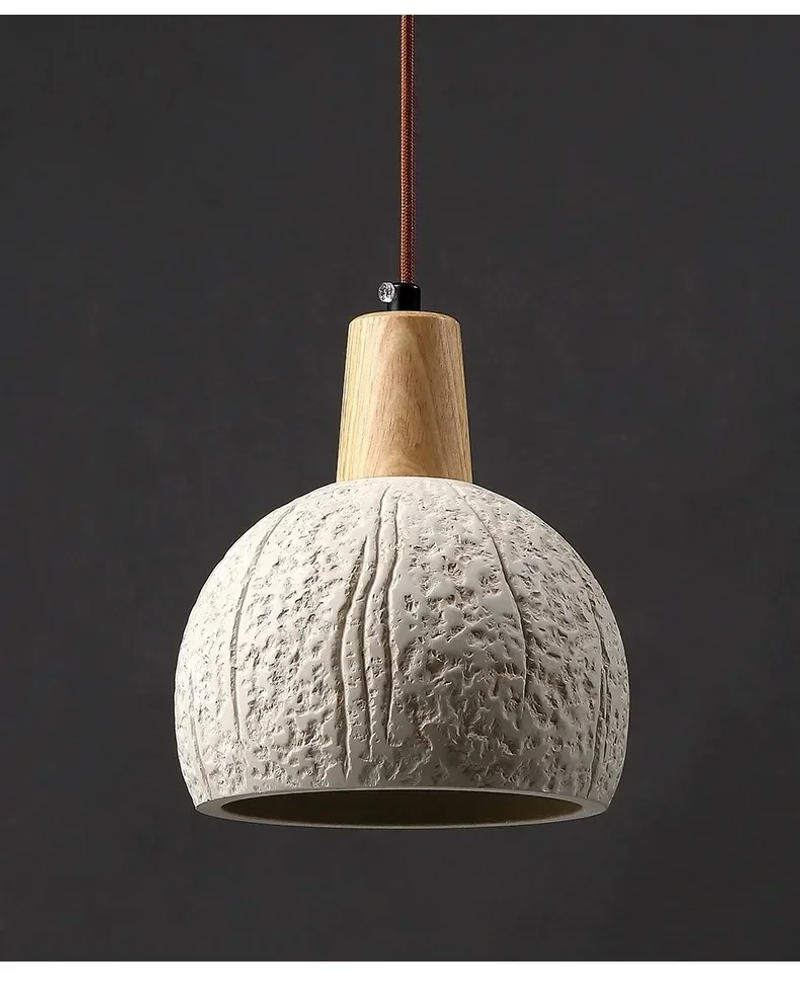 Description Picture 6 of itemSpot Creative Concrete Cement Restaurant Bar Aisle Hallway Bedroom Bedside Cream Wabi-sabi Style Personalized Chandelier